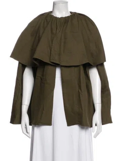 Pre-owned Adam Lippes Cape In Green