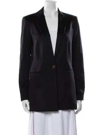 Pre-owned Adam Lippes Cashmere Blazer In Blue