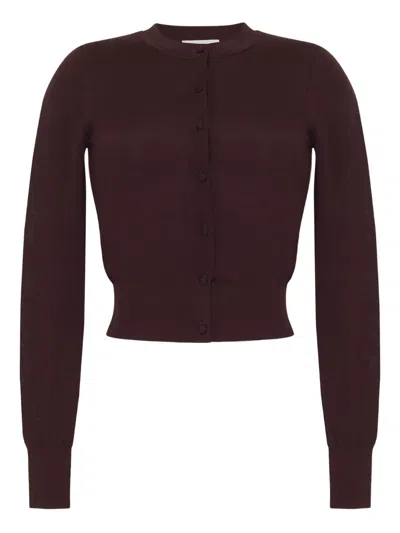 Adam Lippes Geknöpfter Kaschmircardigan In Brown