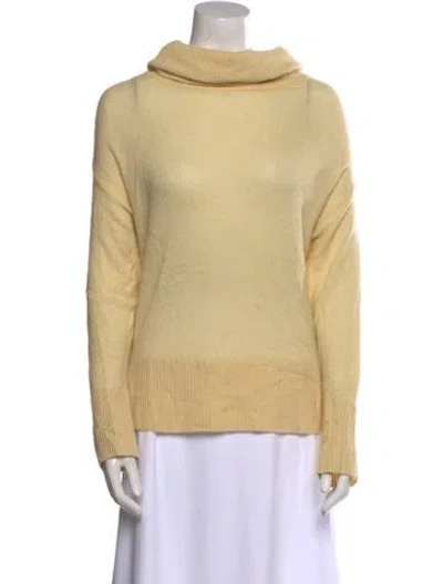 Pre-owned Adam Lippes Cashmere Cowl Neck Sweatshirt In Neutral