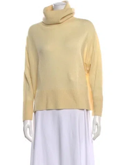 Pre-owned Adam Lippes Cashmere Turtleneck Sweater In Neutral