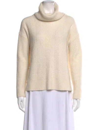 Pre-owned Adam Lippes Cashmere Turtleneck Sweater In Neutrals