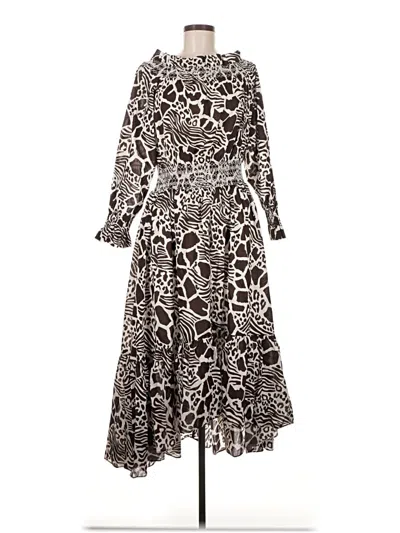 Pre-owned Adam Lippes Casual Dress In Brown