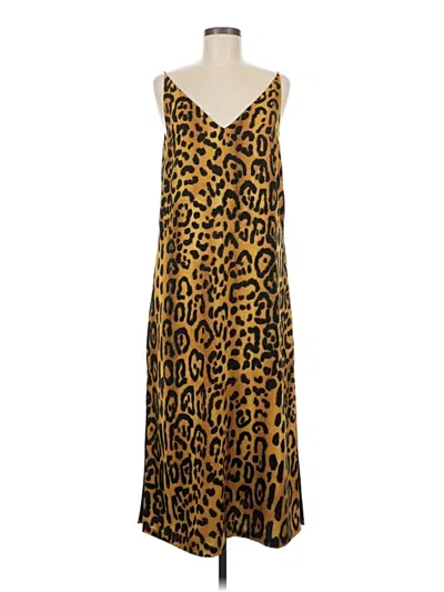 Pre-owned Adam Lippes Casual Dress In Gold