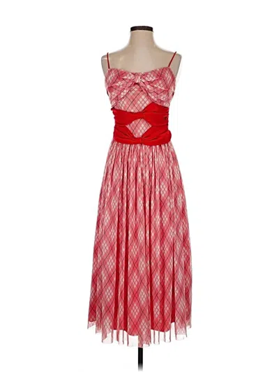 Pre-owned Adam Lippes Casual Dress In Red