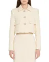 Adam Lippes Cecil Wool-blend Jacket In Metallic