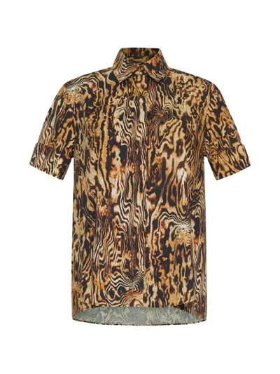 Adam Lippes Charlie Animal-print Shirt In Multi