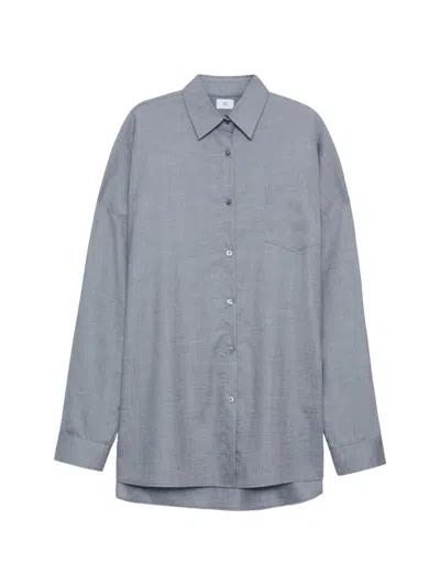 Adam Lippes Chest-pocket Relaxed-fit Shirt In Blue