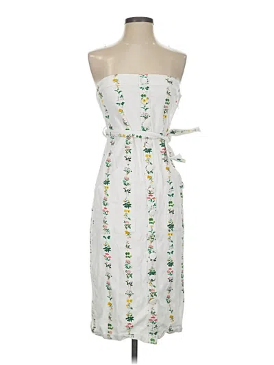 Pre-owned Adam Lippes Cocktail Dress In White