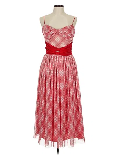 Pre-owned Adam Lippes Collective Cocktail Dress In Red