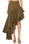 Adam Lippes Cortes Skirt In Green