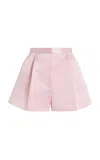 Adam Lippes Cotton-silk Duchesse Shorts In Pink