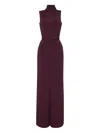 Adam Lippes Cowl-neck Belted Jumpsuit In Purple