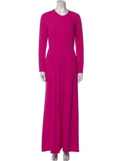 Pre-owned Adam Lippes Crew Neck Jumpsuit In Pink