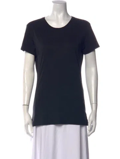 Pre-owned Adam Lippes Crew Neck Short Sleeve T-shirt In Blue