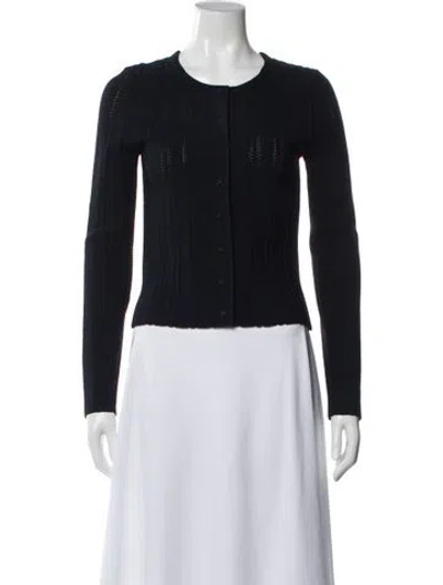 Pre-owned Adam Lippes Crew Neck Sweater In Blue