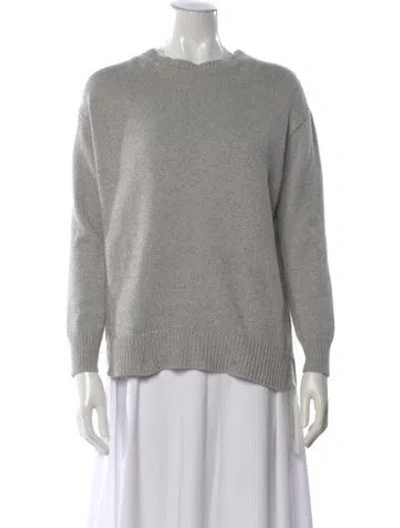 Pre-owned Adam Lippes Crew Neck Sweater In Gray