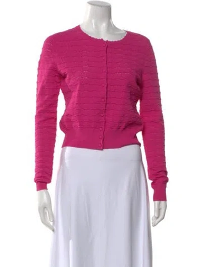Pre-owned Adam Lippes Crew Neck Sweater In Pink