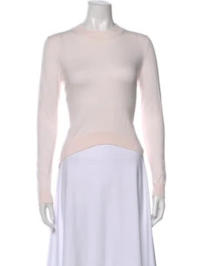 Pre-owned Adam Lippes Crew Neck Sweater In Pink