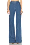 Adam Lippes Deeda High-rise Wide-leg Jeans