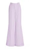 Adam Lippes Deeda Pant In Silk Wool In Purple