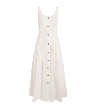 Adam Lippes Denim Cassie Midi Dress