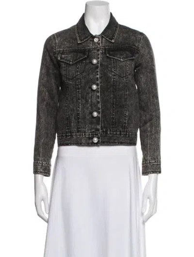 Pre-owned Adam Lippes Denim Jacket In Multicolor