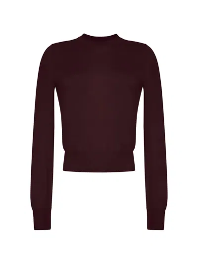 Adam Lippes Didion Fine-knit Sweater In Brown