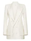 Adam Lippes Double-breasted Blazer In White