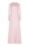 Adam Lippes Double-faced Silk-charmeuse Gown In Pink