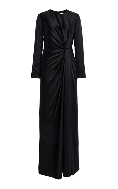 Adam Lippes Draped Silk-charmeuse Gown