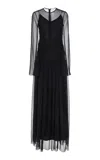 Adam Lippes Drop-waist Silk-chiffon Maxi Dress