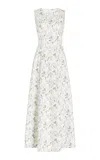 Adam Lippes Eloise Dress In Printed Cotton Twill In Floral