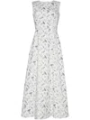 Adam Lippes Eloise Midi Dress In White