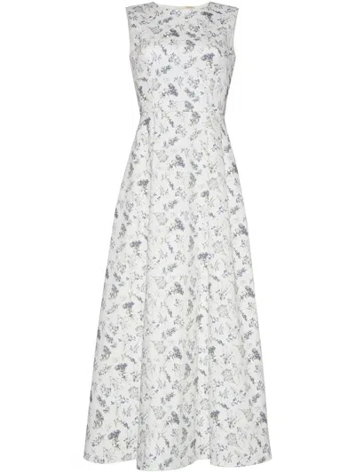 Adam Lippes Eloise Midi Dress In White