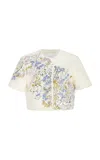 Adam Lippes Embroidered Jacket In Cotton Boucle In Floral