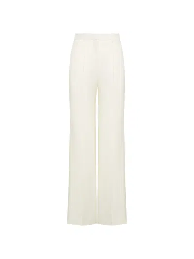 Adam Lippes Emile Side-slit Trousers In Neutral