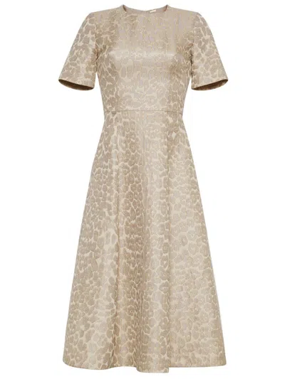 Adam Lippes Evangeline Midi Dress In Nude
