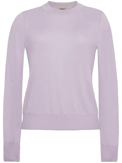 Adam Lippes Fine-knit Jumper In Purple