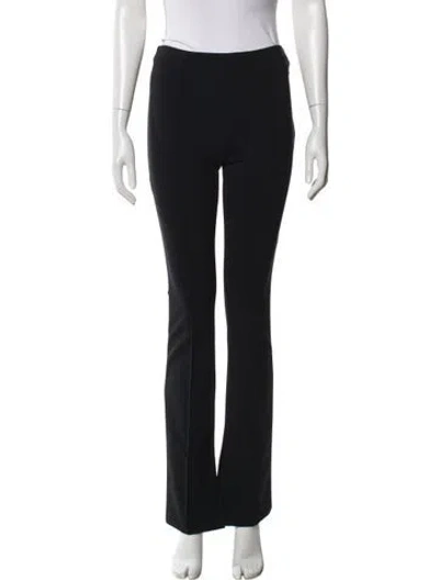 Pre-owned Adam Lippes Flared Pants In Black