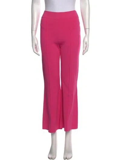 Pre-owned Adam Lippes Flared Pants In Pink