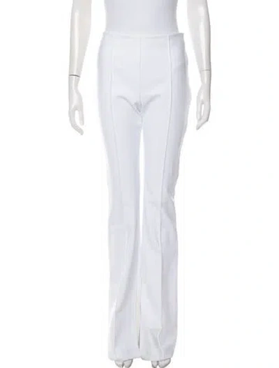 Pre-owned Adam Lippes Flared Pants In White