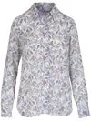 Adam Lippes Floral-print Shirt In Neutrals