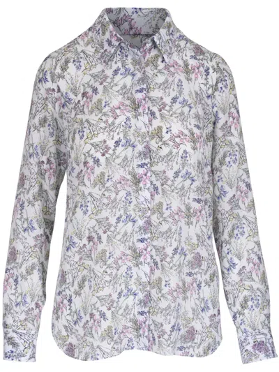 Adam Lippes Floral-print Shirt In Neutrals