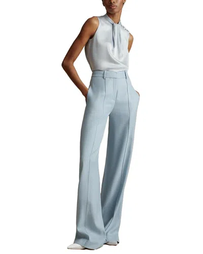 Adam Lippes Full Leg Trouser In Blue
