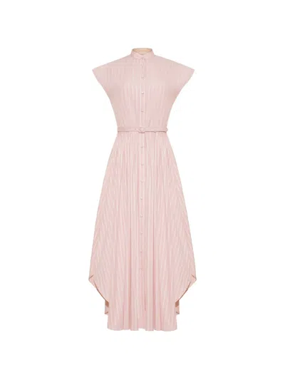 Adam Lippes Geneveive Midi Dress In Pink