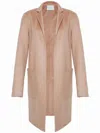 Adam Lippes Gina Open-front Cashmere Coat In Brown