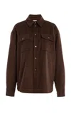 Adam Lippes Glen Plaid Cashmere Shirt