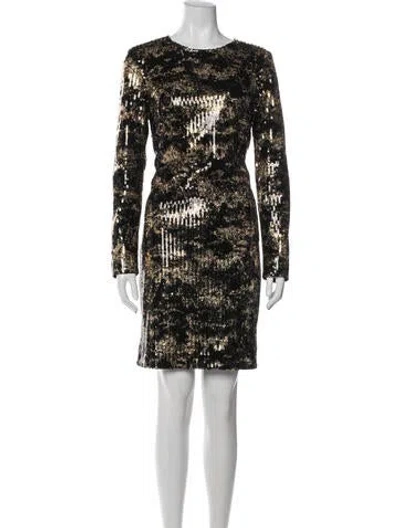 Pre-owned Adam Lippes Graphic Print Mini Dress In White