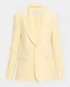 Adam Lippes Wool-silk Harris Blazer In Beurre